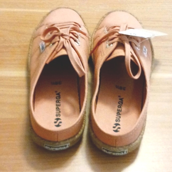 Superga "Dusty Pink" Slip On Sneakers with Rope Detail Size 8.5W (NWT) - Picture 5 of 11